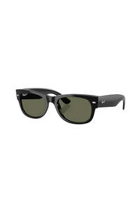 Mega Wayfarer II Sunglasses - Black with Green