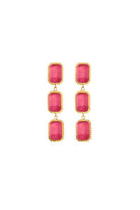 Earrings Kleio - Rose Agate