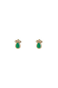 Earrings Venus - Green Onyx
