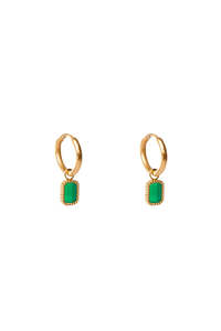 Womens Accessories: Earrings Arinna - Green Onyx