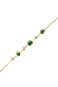 Womens Accessories: Bracelet Pelagia - Green Onyx