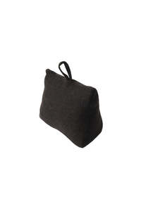 Doorstop Linen Look - Black