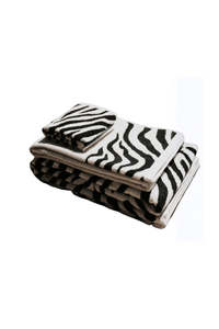 Jacquard Sauna Towel - Zebra