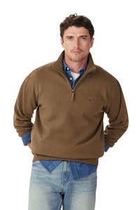 Mulyungarie 1/4 Zip Sweatshirt - Cigar