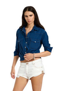 White Beauty Bandits Denim Short - White Beauty