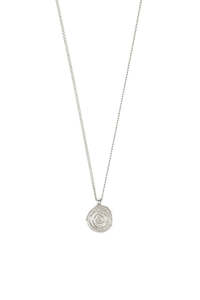 Air Coin Necklace - Silver
