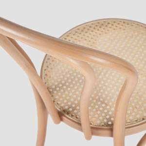 No. 18 Chair - Natural/Raw with Cane Seat (Limited)