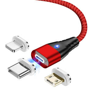 Andro 1m Data/Charge Magnetic Cable. 3 Amp Fast Charging Capable.