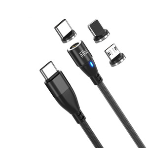 Type C Magnetic Charging Cables: Super Nova, Type C. 1m - 60W Data/Charge Magnetic Cable. Fast Charging Capable.