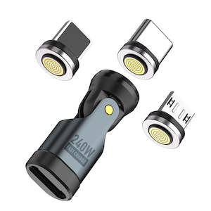 Type C Plugs: The Astra USB C Magnetic Adapter 180 Degree 240W PD Swivel Magnet Charging Adapter