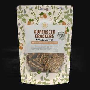 Superseed Macadamia Nut Crackers 120gm