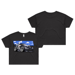 Apparel: Dorifuto Buddies 86 Crop T Shirt | Coal