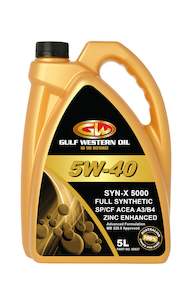 Oils: Gulf Western Syn-X 5000 5W-40 Engnie Oil - 5L