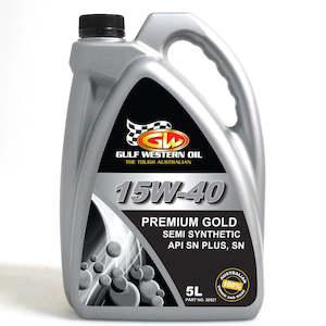 Oils: Gulf Western Premium Gold 15W40 Engine Oil - 5L