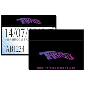 Decals: Thrash Garage Rego Slip Pouch
