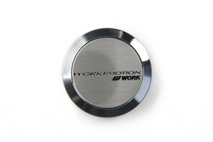 Work Wheels Japan: Work Emotion Centre Cap - Silver & Chrome (Low Series)