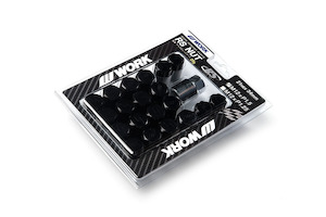Work Wheels Japan Closed End Wheel Nuts - Black