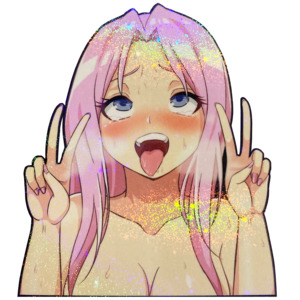 Senpai Sparkle Peeker Decal