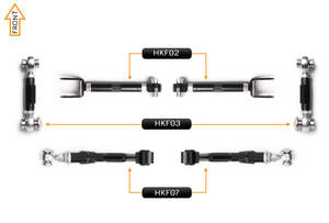 Hakon: V2 PRO Arm Kit - Ford Mustang S650 (Rear)