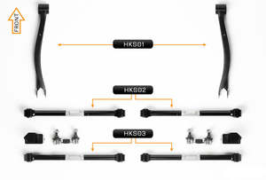 Hakon: V2 PRO Arm Kit - Subaru Legacy BD BG BK (Rear)
