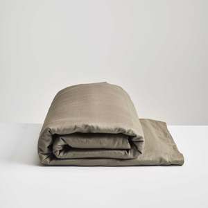 Olive Linen Duvet Cover - Single