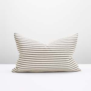 Ticking Stripe Black - Lumber Cushion