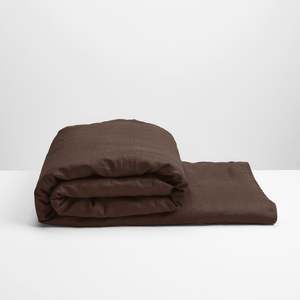 Summer Siesta: Chocolate Linen Duvet Cover
