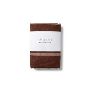 Entertainer Gifts: Between The Lines II Tea Towel - Mocha