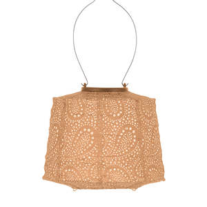 Homeware Gifts: Lantern Lampshade 20cm - Apricot Paisley