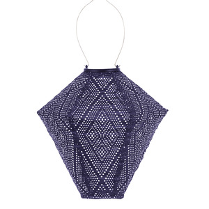Homeware Gifts: Lantern Diamond 28cm - Future Dusk Ikat