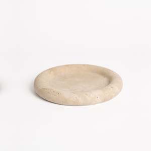 Bach Essentials: Bay Round Tray - Light Travertine