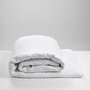 The Ocean Breeze: White Linen Duvet Cover - Single