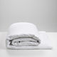 White Linen Duvet Cover - Single