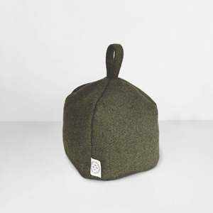 Mood: Felted Wool Door Stop - Olive
