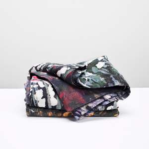 Cosy Cinnamon: Secret Garden Linen Throw