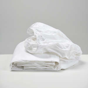 White Cotton Fitted Sheet