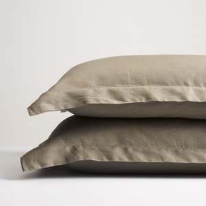 Linen Pillowcases: Olive Linen Pillowcases
