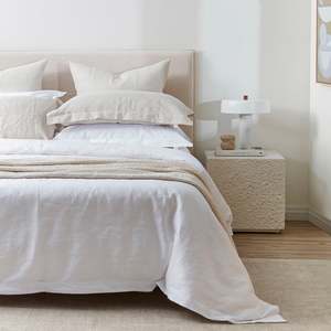 White Linen Duvet Cover