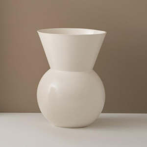 Living Art Objects: Bulb Vase - Satin White - Large