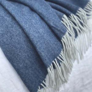 Cashmere Merino Throw XL - Denim