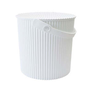 Storage: Omnioutil Storage Bucket with Lid - White