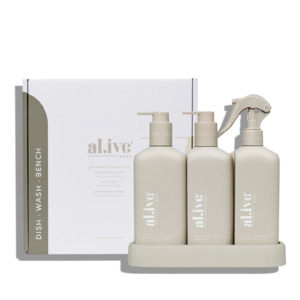 Green Palette: Kitchen Trio - Lemon & Pomegranate w. Watermelon & Lime