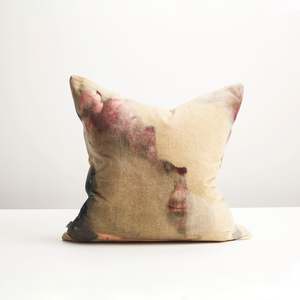 Red Palette: Desert Light Velvet Cushion