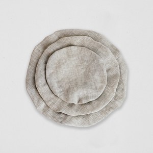Linen Food Cover - Natural - Set of 3