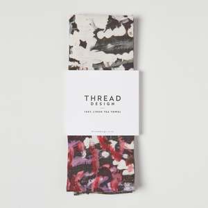 Thread Home Textile: Secret Garden Linen Tea Towel