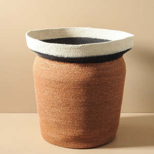 Seagrass Tall Basket Medium - Tan