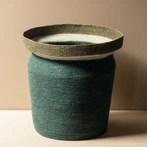 Seagrass Tall Basket Medium - Forest