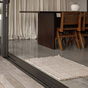 Versatile Wool: Rhodes Entrance Mat - Teak
