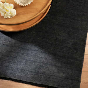 Versatile Wool: Sandringham Floor Rug - Storm Navy