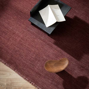Versatile Wool: Sandringham Floor Rug - Merlot